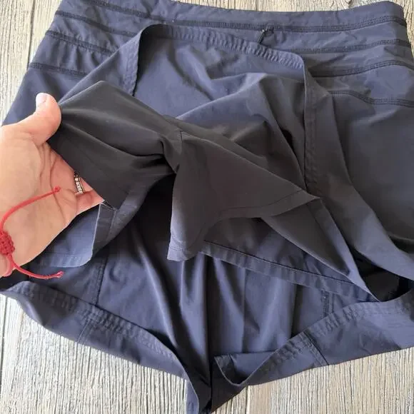 Athleta Women's Bundle Blue Tank Open Back Tank Top XL & All Day Black Skort 8 - Picture 4 of 8